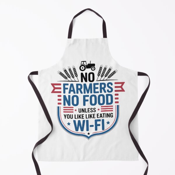 Item preview, No Farmers No Food, No Farmers, No Food, Funny Humor designed and sold by graphic-genie.