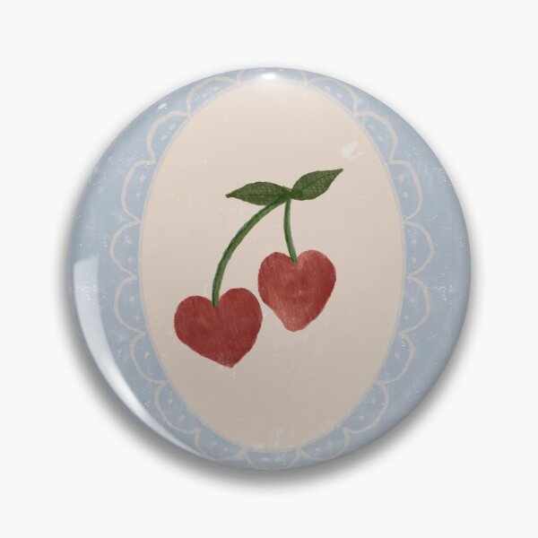 Item preview, Vintage cherry heart valentines pastel repeat. designed and sold by PrajaktaPathak.