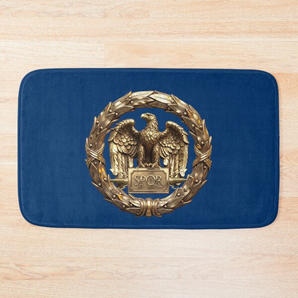 Item preview, Roman Empire SPQR - Gold Roman Imperial Eagle over Blue Velvet designed and sold by Serge Averbukh Art Studio.