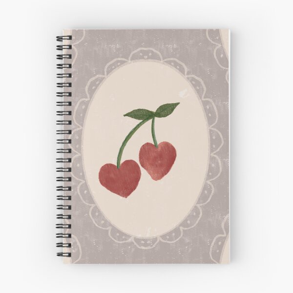 Item preview,  Vintage cherry heart valentines pastel repeat. designed and sold by PrajaktaPathak.