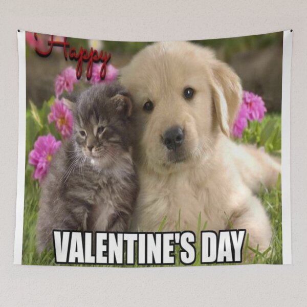 Item preview, puppy love cute animal Valentine's Day topographic design designed and sold by SmashingDeals.