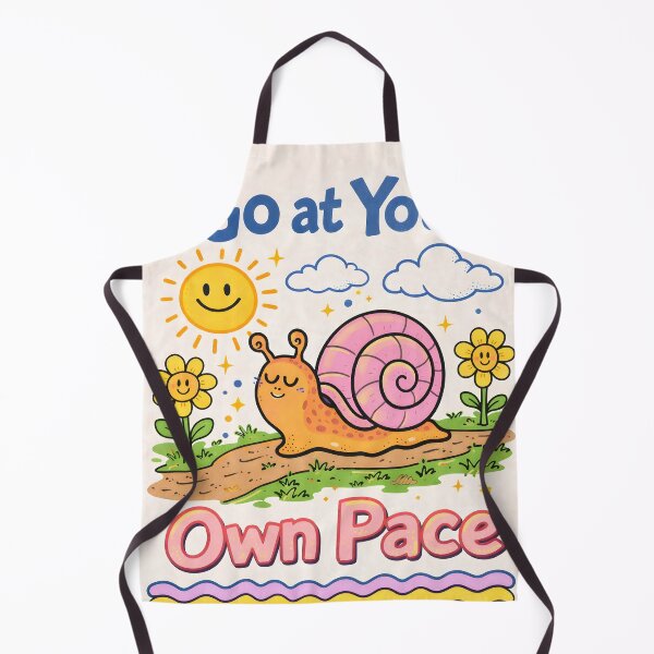 Item preview, Go at Your Own Pace – Cute Snail Motivation Art designed and sold by Matinez Pink.
