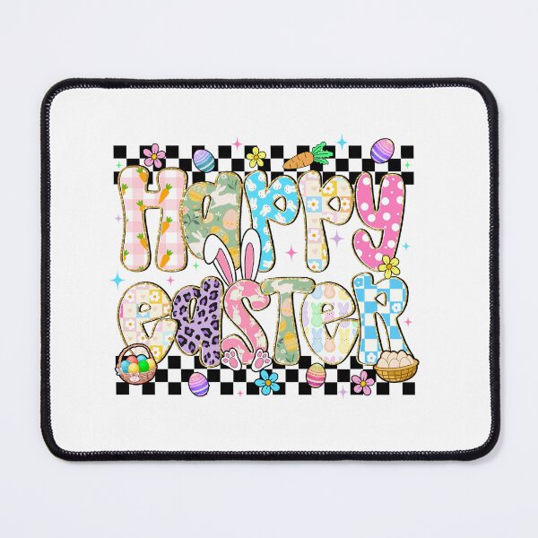 Item preview, Checkered Happy Easter, Cute Rabbit designed and sold by vintagearttee.
