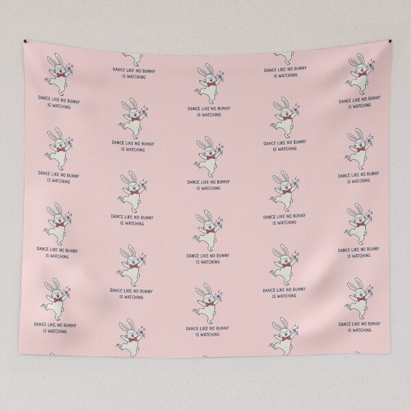 Item preview, Whimsical Dancing Bunny Karaoke Pun designed and sold by zzz888.