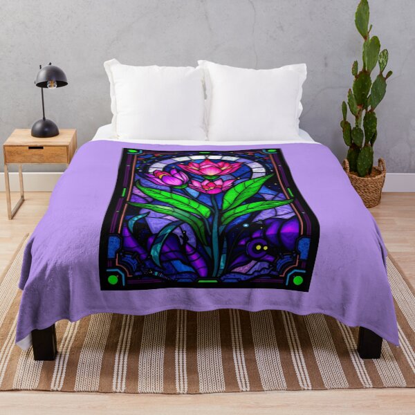 Item preview, Fuchsia Lotus Stained Glass designed and sold by Sachie's Studio.