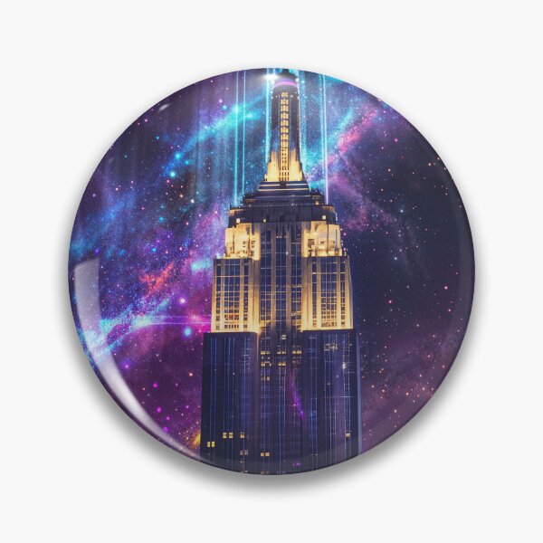 Item preview, Skyscraper Tower Cityscape Cosmic Art designed and sold by QuantumDrift.