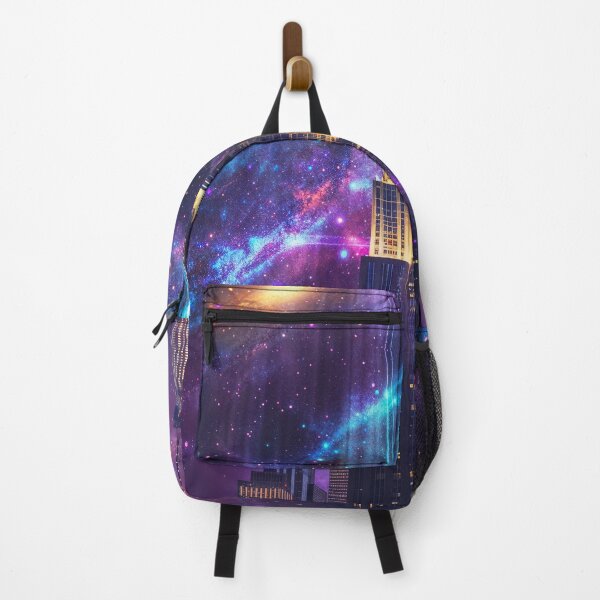 Item preview, Skyscraper Tower Cityscape Cosmic Art designed and sold by QuantumDrift.