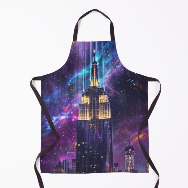 Item preview, Skyscraper Tower Cityscape Cosmic Art designed and sold by QuantumDrift.
