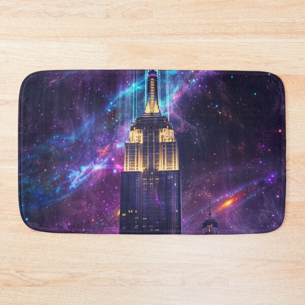 Item preview, Skyscraper Tower Cityscape Cosmic Art designed and sold by QuantumDrift.