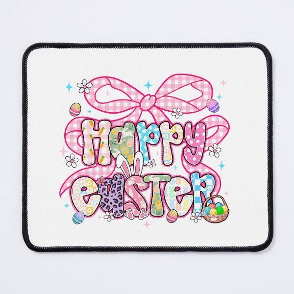 Item preview, Couquette Checkered Happy Easter, Cute Rabbit designed and sold by vintagearttee.