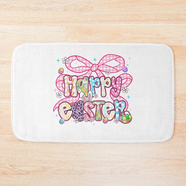 Item preview, Couquette Checkered Happy Easter, Cute Rabbit designed and sold by vintagearttee.