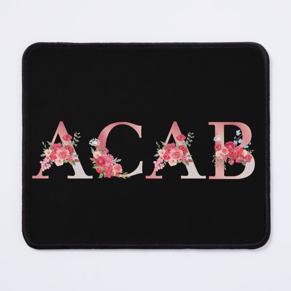 Item preview, Classic Floral ACAB on Black designed and sold by AnimaliaStar.