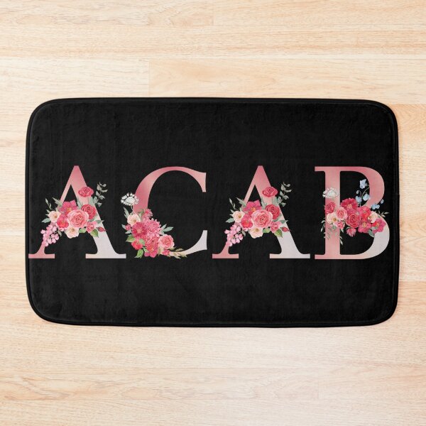 Item preview, Classic Floral ACAB on Black designed and sold by AnimaliaStar.