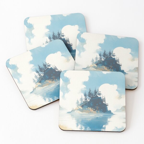 Item preview, Autumn Island in Still Waters designed and sold by Dusk Atelier.