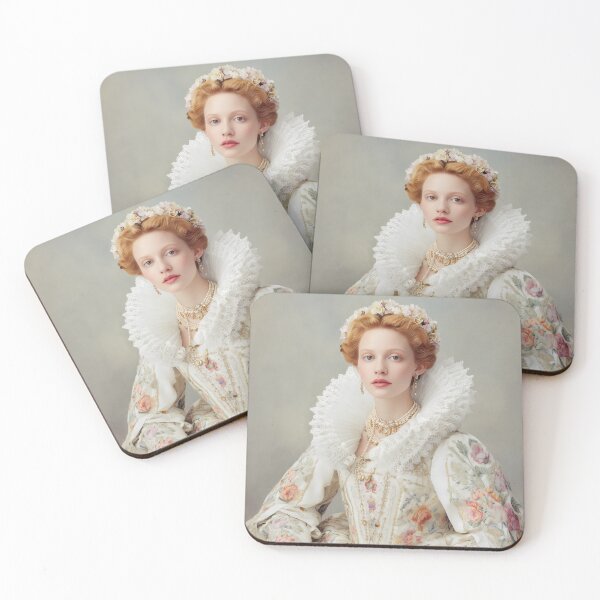 Item preview,  Elizabethan Inspired Queen Portrait – Tudor Era Fashion Art Print, Regal Renaissance Wall Decor designed and sold by Mindrender.