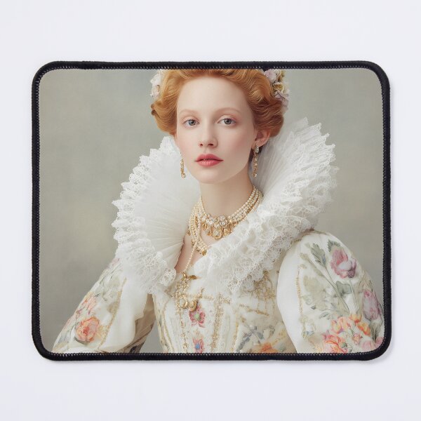Item preview, Elizabethan Inspired Queen Portrait – Tudor Era Fashion Art Print, Regal Renaissance Wall Decor designed and sold by Mindrender.