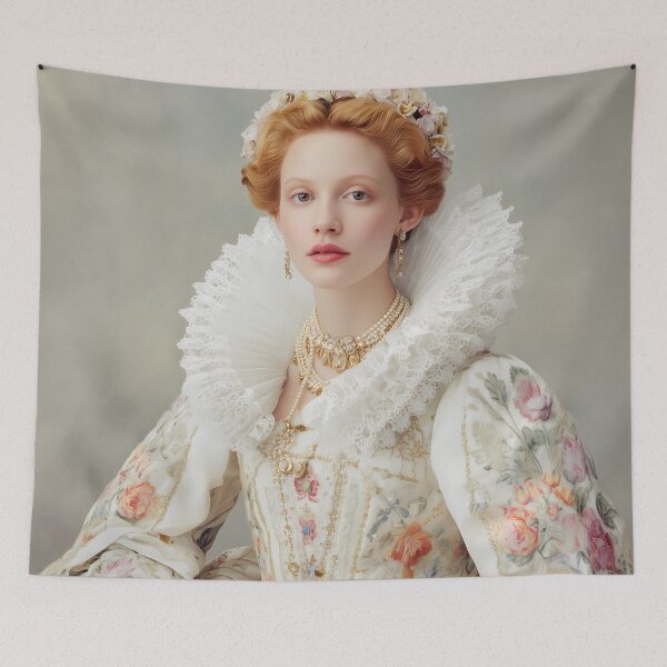Item preview,  Elizabethan Inspired Queen Portrait – Tudor Era Fashion Art Print, Regal Renaissance Wall Decor designed and sold by Mindrender.