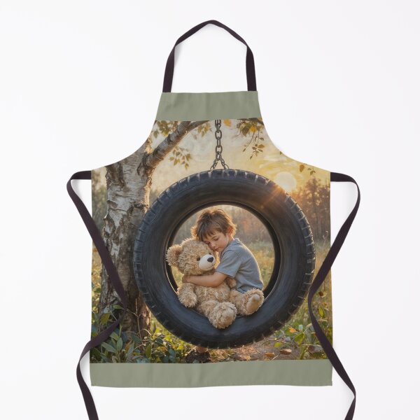 Item preview, Boy and Bear On Swing designed and sold by IvaRenee.