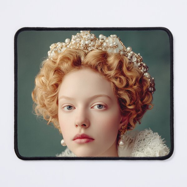 Item preview, Elizabethan Inspired Queen Portrait – Tudor Era Fashion Art Print, Regal Renaissance Wall Decor designed and sold by Mindrender.