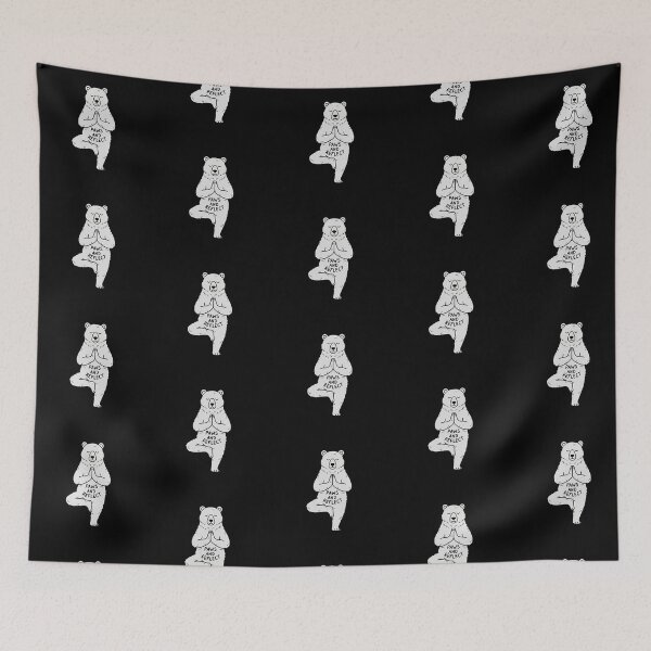 Item preview, Zen Bear Tree Pose Paws and Reflect Mindfulness designed and sold by zzz888.