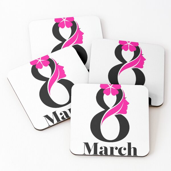 Item preview, March 8 International Women’s Day Pink Woman Silhouette Greeting Card designed and sold by FestivityFinds.