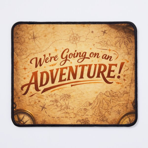 Item preview, We’re Going on an Adventure – Vintage Treasure Map Travel Quote designed and sold by sososweett.