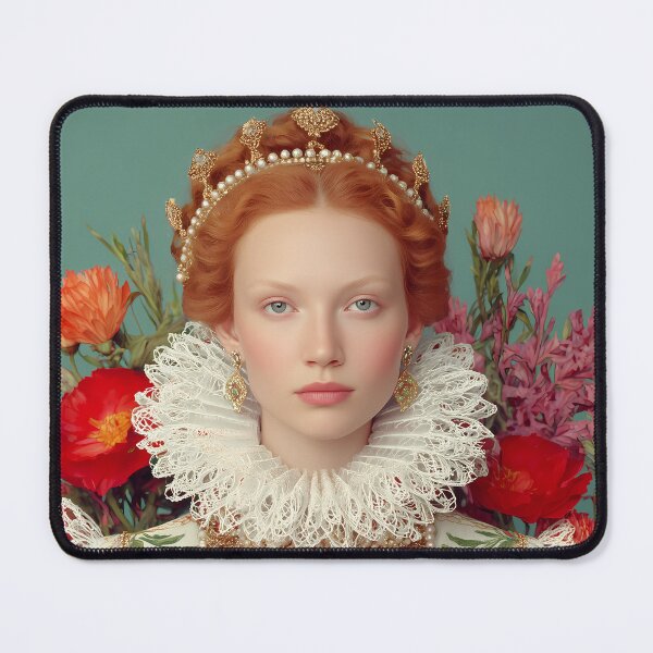 Item preview, Elizabethan Inspired Queen Portrait – Tudor Era Fashion Art Print, Regal Renaissance Wall Decor designed and sold by Mindrender.
