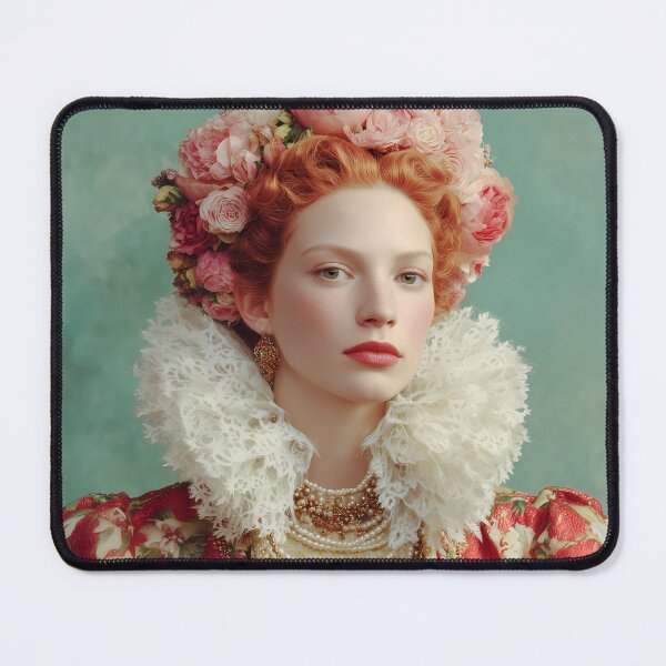 Item preview, Elizabethan Inspired Queen Portrait – Tudor Era Fashion Art Print, Regal Renaissance Wall Decor designed and sold by Mindrender.