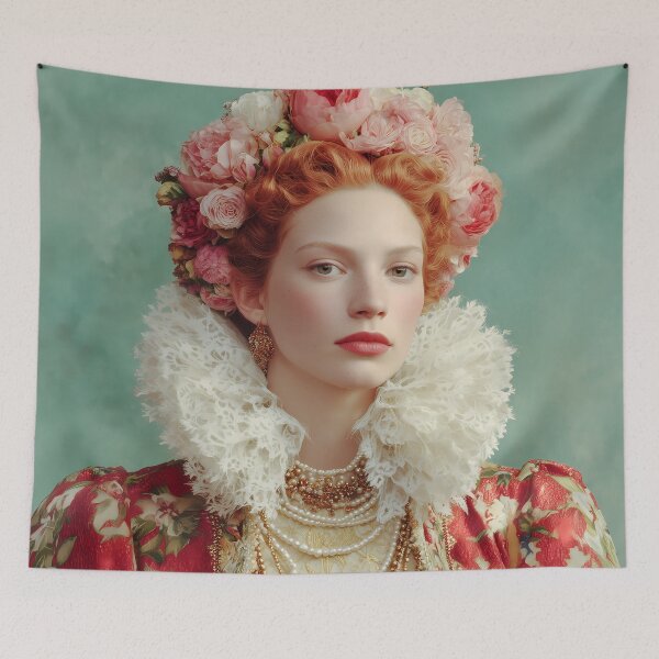 Item preview,  Elizabethan Inspired Queen Portrait – Tudor Era Fashion Art Print, Regal Renaissance Wall Decor designed and sold by Mindrender.