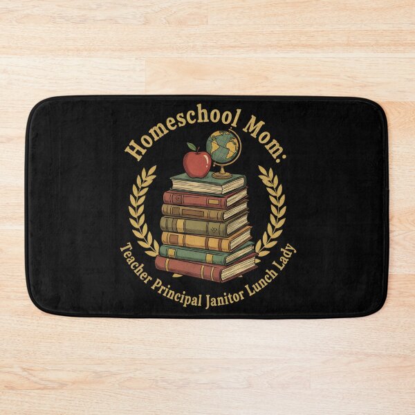 Item preview, HOME SCHOOL MOM Teacher Principal Janitor Lunch Lady home schooling education safer for kids designed and sold by Jt41.