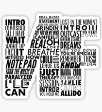 NF - Word Collaboration Design Sticker