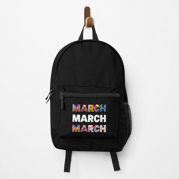 Item preview, March March March Floral Typography Spring Birthday Gift T-Shirt designed and sold by FestivityFinds.