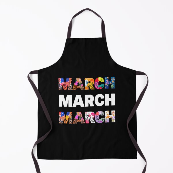 Item preview, March March March Floral Typography Spring Birthday Gift T-Shirt designed and sold by FestivityFinds.