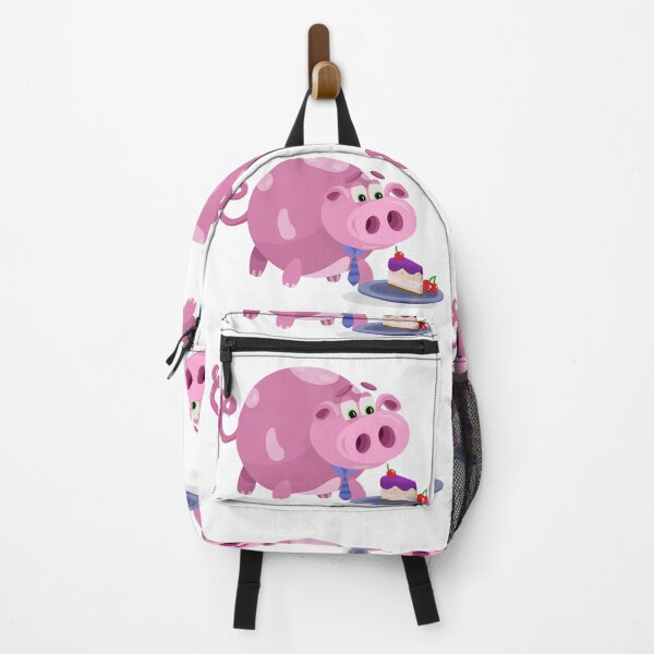 Item preview, Pig eating cake designed and sold by liquid-print.