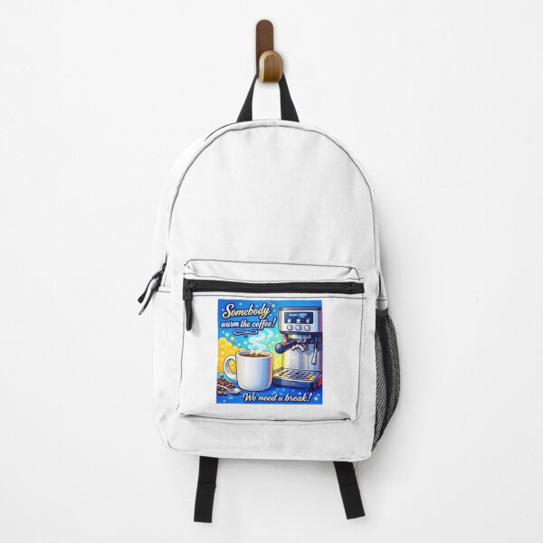 Item preview, “Somebody Warm the Coffee! – Funny Coffee Quote Design | Espresso Machine & Work Break Humor” designed and sold by Fabrifrank.