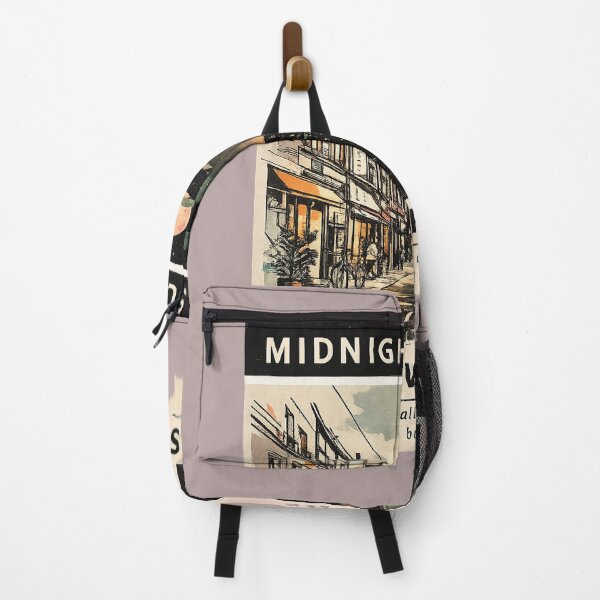 Item preview, Midnight Society – City Never Sleeps Vintage Urban Poster designed and sold by Aurelux_24.