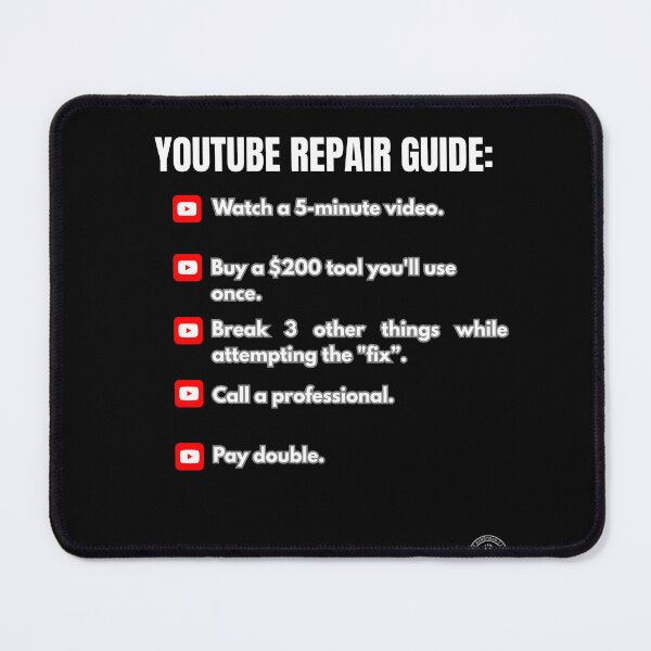 Item preview, Funny YouTube Repair Guide - Handyman Reality Check designed and sold by The Handyman's Lab.