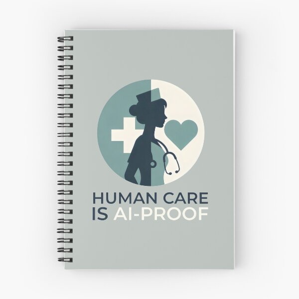 Item preview, Human Care Is AI-Proof Healthcare Professional and Medical Worker designed and sold by SplashTastic.
