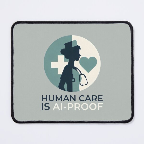 Item preview, Human Care Is AI-Proof Healthcare Professional and Medical Worker designed and sold by SplashTastic.