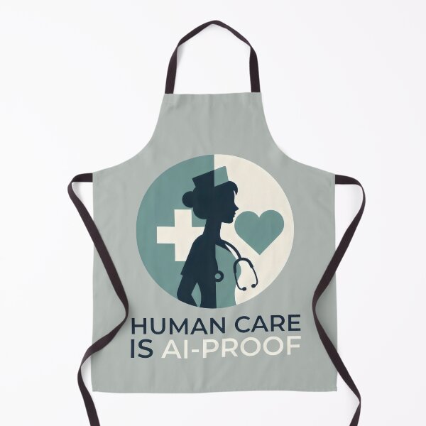 Item preview, Human Care Is AI-Proof Healthcare Professional and Medical Worker designed and sold by SplashTastic.