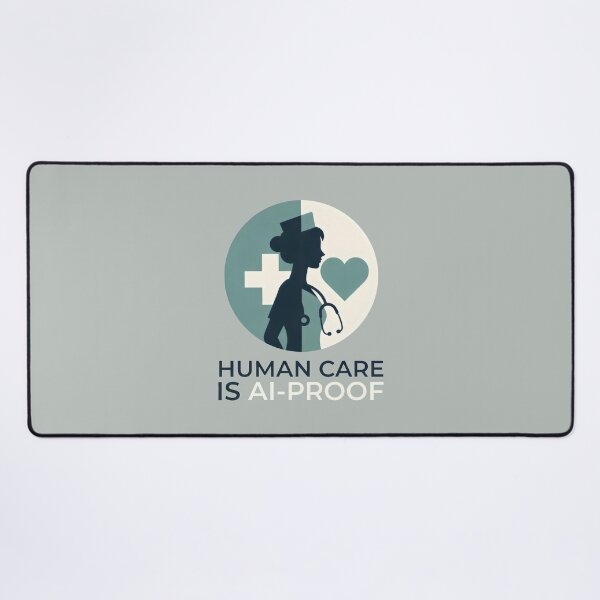 Item preview, Human Care Is AI-Proof Healthcare Professional and Medical Worker designed and sold by SplashTastic.