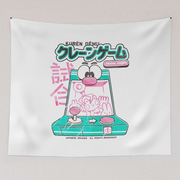Item preview, Retro Japanese Crane Game Arcade Cartoon designed and sold by Nobody Shadow Art.