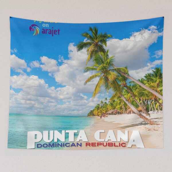 Item preview, Vintage-style Punta Cana Travel Poster designed and sold by travelwitheric.