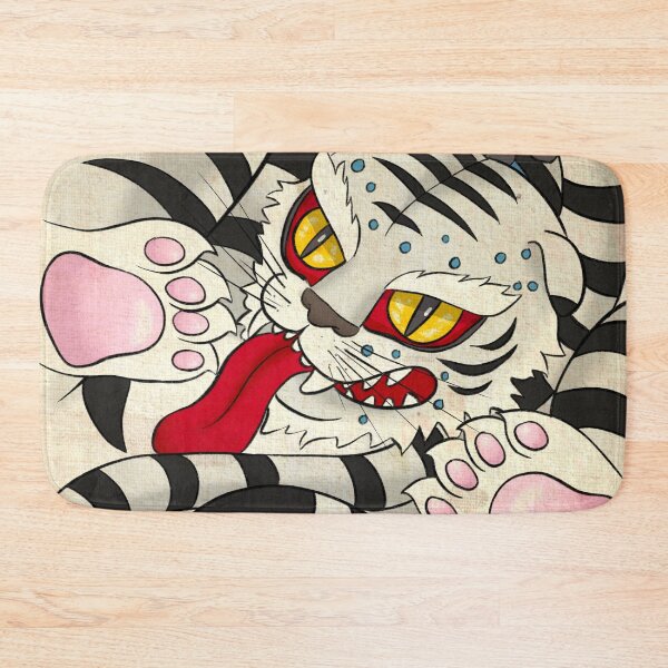 Item preview, Moonlight Serenity: Mystical White Tiger’s Zen Flow  designed and sold by QamarART Paintings.