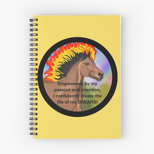 Item preview, Fire horse Affirmation designed and sold by RainbowRemedy.