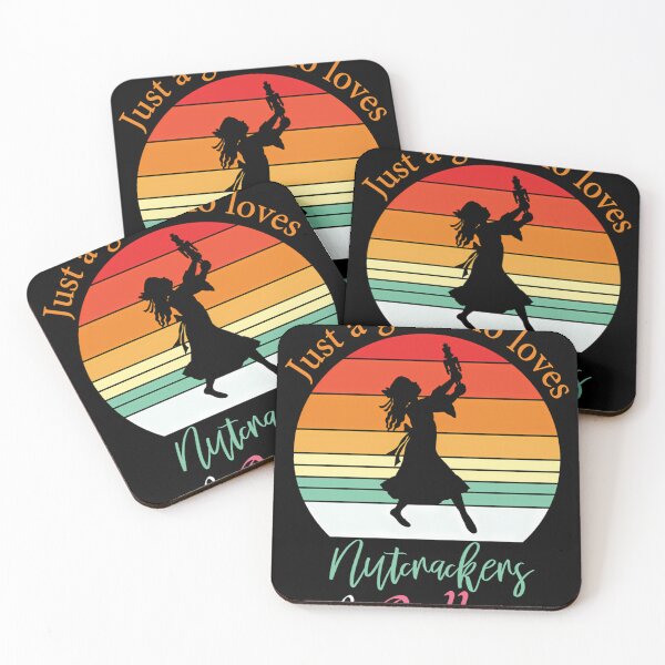Item preview,  Just A Girl Who Loves Nutcrackers And Ballet - Cute Retro Vintage Sunset Girly Ballet Dancer Design Gift Idea For Ballerina designed and sold by LA-ESPADA.