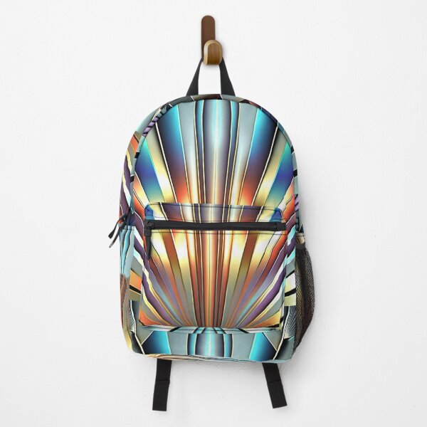 Item preview, RAINBOW CHROME - Art Deco - PATTERN  designed and sold by CleverCulture.