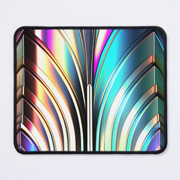 Item preview, RAINBOW CHROME - Art Deco - PATTERN  designed and sold by CleverCulture.
