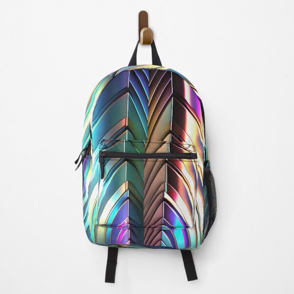Item preview, RAINBOW CHROME - Art Deco - PATTERN designed and sold by CleverCulture.