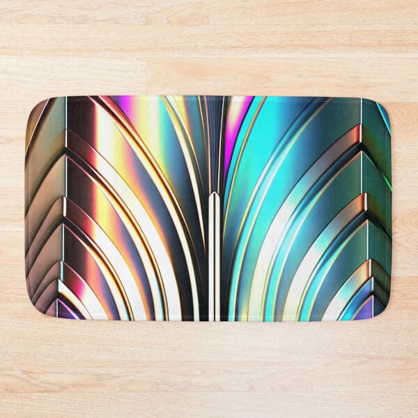 Item preview, RAINBOW CHROME - Art Deco - PATTERN  designed and sold by CleverCulture.